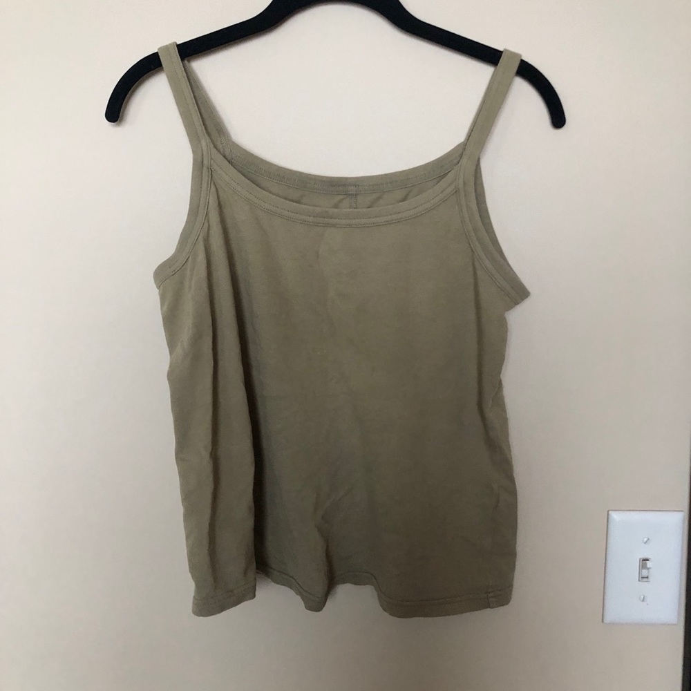 Everlane Green tank top